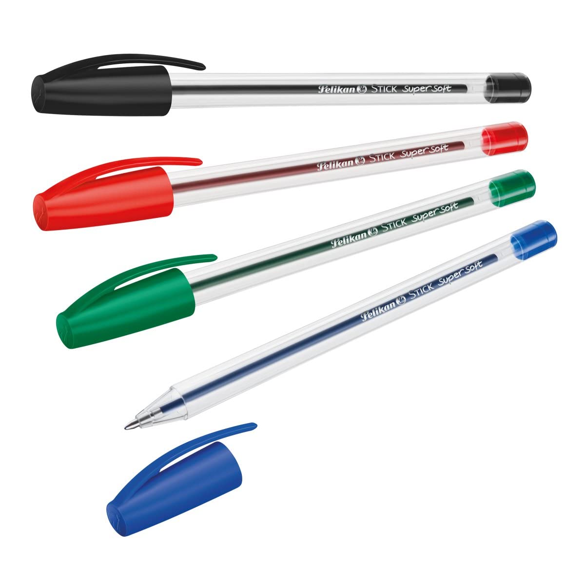 Amazon | Pelikan - スティックスーパーソフト - ボールペン - 4本